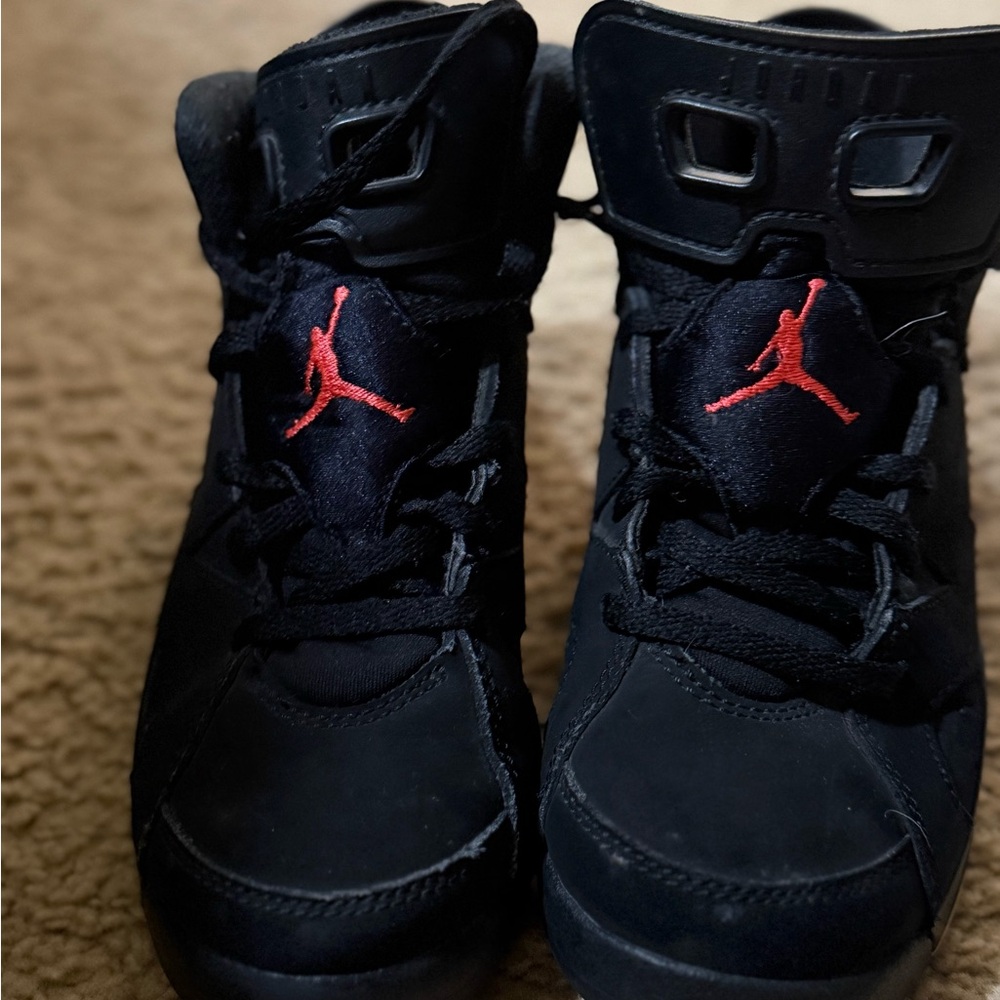 Kids Black and Red Sneakers